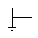 2-phase, 3-wire connection with ground symbol