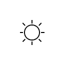 Brightness control symbol