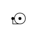 Electric doorbell symbol