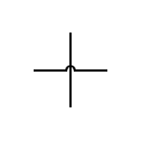 Crosswalk lines connectionless symbol