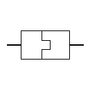 Optical fiber connector symbol