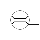 Optical splitter symbol