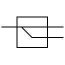 Optical splitter symbol
