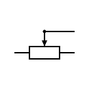Potentiometer symbol
