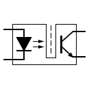 Optocoupler encapsulated symbol
