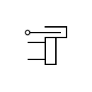 Telegraph signal key symbol