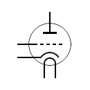 Vacuum tube / electronic valve symbols, triode symbol