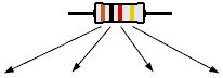 Colored bands of the resistor