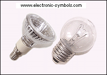 E14 halogen light bulb & tungsten E27