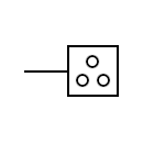 Electric stove symbol