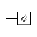 Fire detector symbol