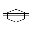 Junction box symbol, 3 wires