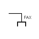 Fax socket symbol