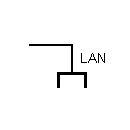 Lan socket symbol