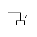 television-socket symbol