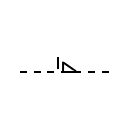 Symbol of activated coupling or retention device