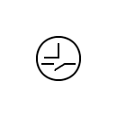 Time clock symbol