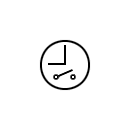 Time clock symbol