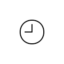 Electric clock symbol