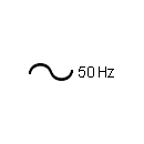 Alternate current of 50Hz