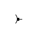 Electric motor brush symbol