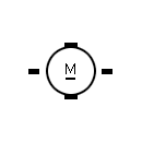 DC compound excitation motor symbol