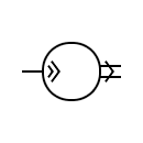 Symbols of the receiver the torque synchro type synchronous TR