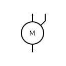 Two-speed motor symbol