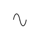 Symbol of oscillatory movement