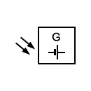 Photovoltaic generator symbol