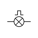 Oscillatory lamp symbol