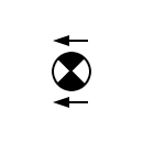 Luminaire exit symbol