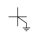 2-phase, 5-wire grounded symbol