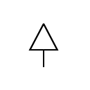 3-phase winding, 4-wire delta connection symbol
