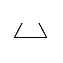 3-phase winding, open delta connection symbol