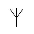 3-phase winding, 4-wire connection symbol