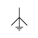 3-phase wye with neutral grounded symbol