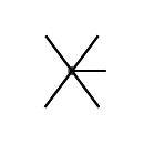 4-phase winding, neutral brought out symbol