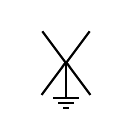 4-phase grounded winding symbol