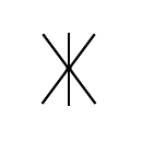 6-phase winding, double star connection symbol