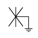 6-phase winding, double star grounded connection