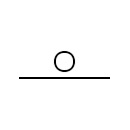 Line inside a conduit symbol