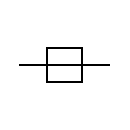 Line through an access chamber symbol