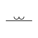 Underwater line symbol