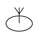 Symbol of Omni directional radiation
