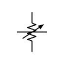 Variable attenuator symbol