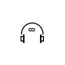 Stereo headphones symbol