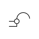 single headphones symbol