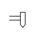 Phono pick-up symbol