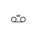 Stereo tape player symbol